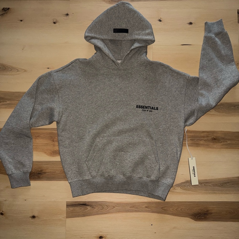 Essentials Dark Oatmeal Hoodie